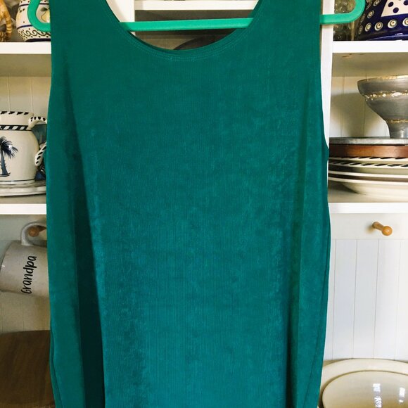 Chicos Travelers Pants & Top Set Sz 16 Teal Green Wrinkle Free NWOT - Picture 3 of 8